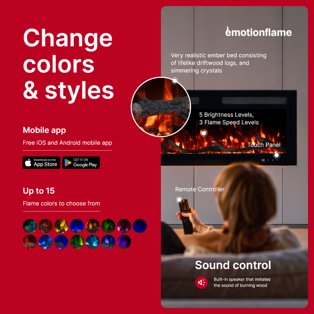 Monarch - Electric fireplace